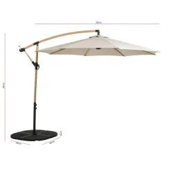 Zweefparasol Sondria Zand
