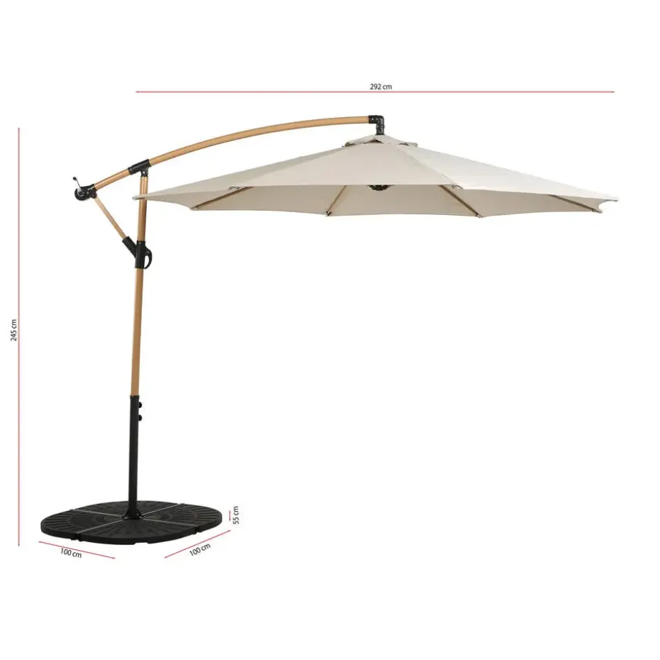 Zweefparasol Sondria Zand